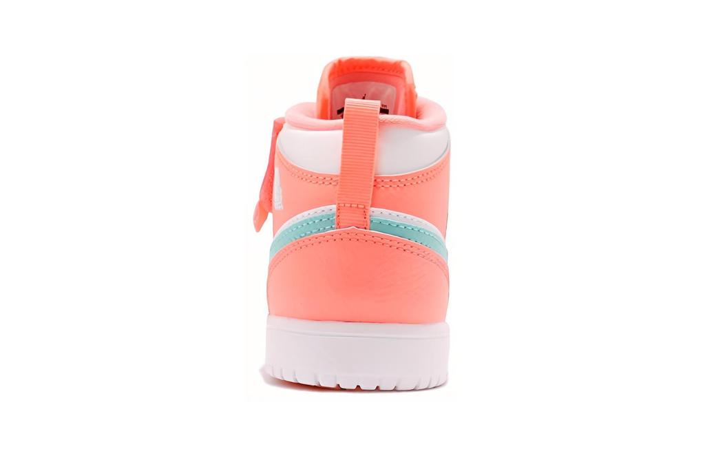 Jordan Air Jordan 1 Mid Top Kids Lifestyle Shoes White Orange Children Aged 3 7 Years Old AT4612-814