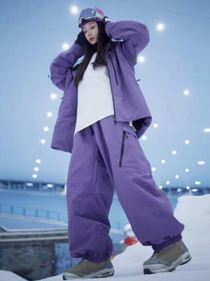 Ice Degree Waterproof Ski Suit: Warm, Velvet-Lined for Men and Women, Ideal for Autumn/Winter Outdoor Activities