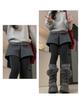 Women's High Waist Retro A-line Dark Grey Knit Shorts - Spring 2026 Collection, Petite Bootcut Base Layer