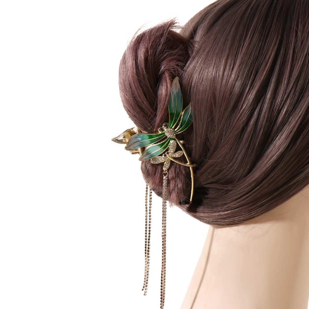 Girls Ponytail Holder Women Crab Clip Korean Style Hair Clip Dragonfly Hair Claw Hair Accessories