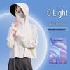 Women's Summer 2024 UV Protection Ice Silk Cycling Cardigan – Black Glue Original Yarn, Lightweight, and Breathable.