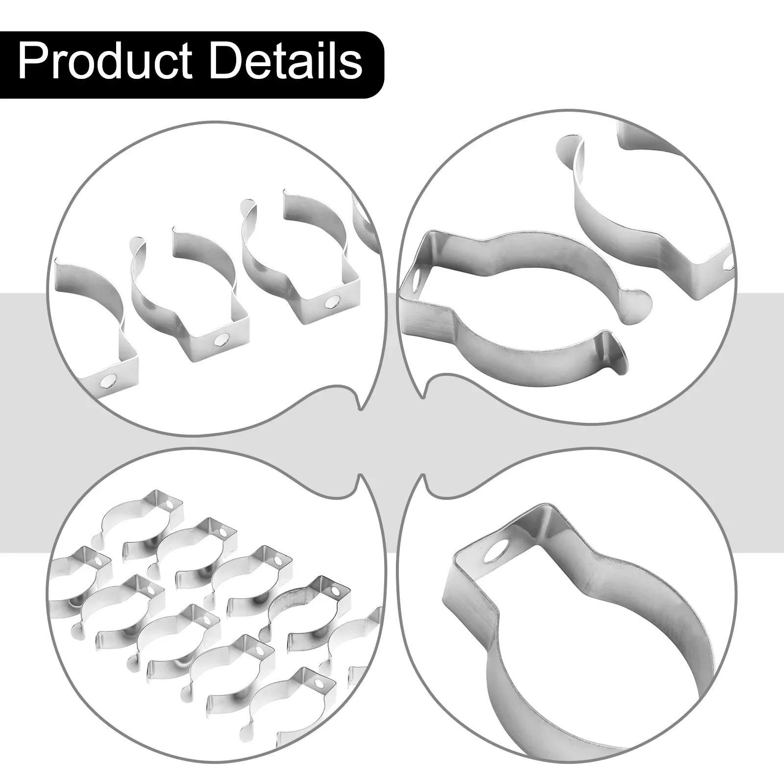 

10PCS Tools Spring Terry Clips 6/10/12/16/19/25/28mm Stainless Steel Narrow Base Tool Spring Terry Clip 10mm