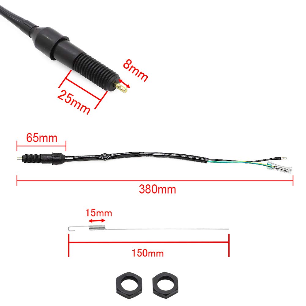 Alpha Rider Universal M12 X P1.5mm Rear Brake Light Switch Rear Stop Lamp Switch