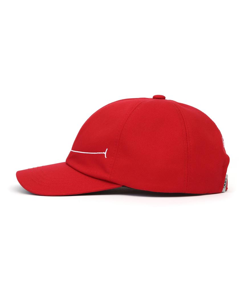 Eondeokeonteulol Cotton Logo Ball Cap Make A Smile / Classic B B / Red
