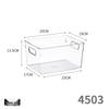 Extra Long 40cm Transparent Narrow Storage Box, 15cm Wide, Waterproof Drawer Organizer