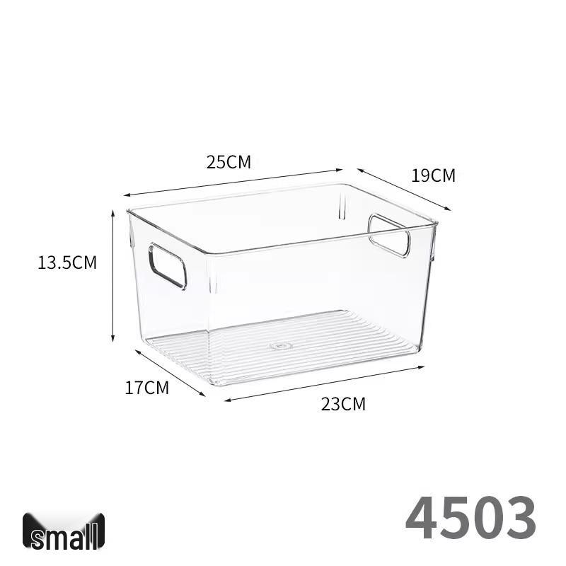 Extra Long 40cm Transparent Narrow Storage Box, 15cm Wide, Waterproof Drawer Organizer