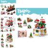 Creative Music Box Compatible With Lego Christmas Desktop Decoration Toy