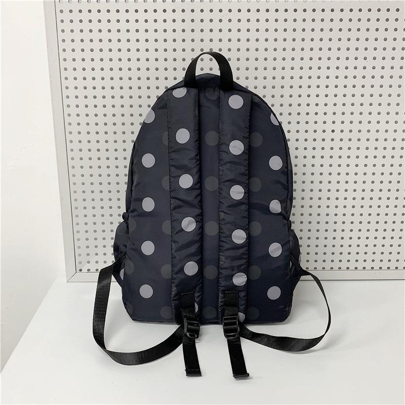Schoolbag New Campus Schoolbag Fashionable Sweet Atmosphere Polka Dot Backpack Versatile Commuting Shopping Casual Light Backpack