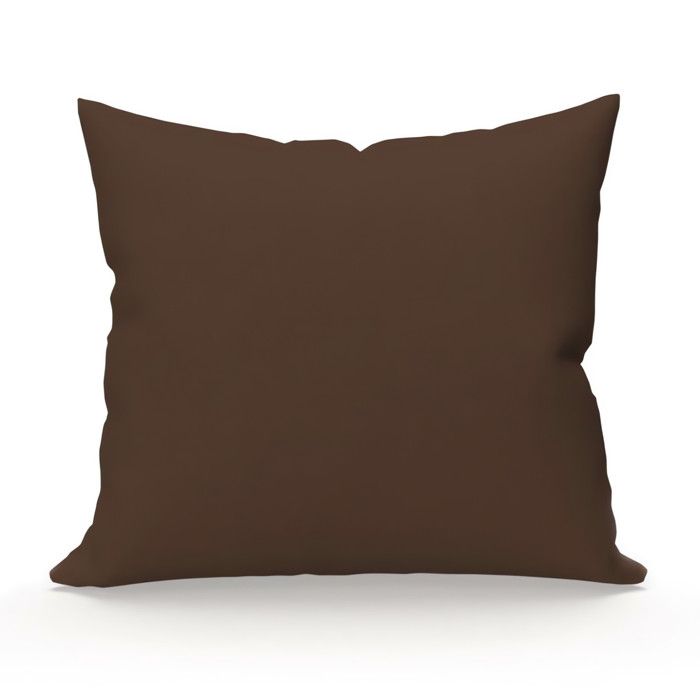 Taie d'oreiller 63X63 cm ZZZ chocolat