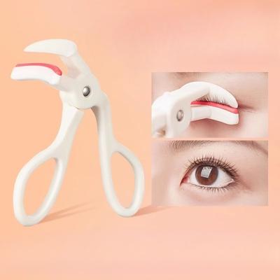 1 Unidade Curvador de Cílios Cabo Confortável Curvadores de Cílios Alcançam Curvaturas Perfeitas em 5 Segundos Não Danificam os Cílios Portátil Branco Clássico Novo