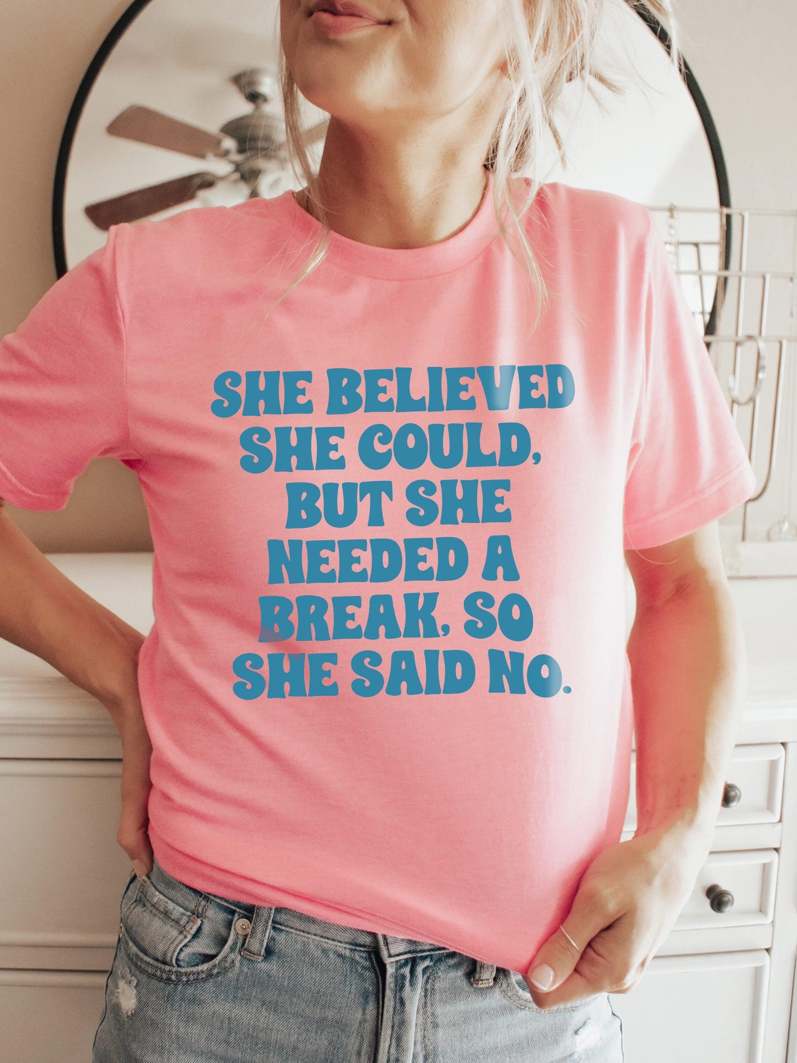 She Needed a Break, So She Said No | Women s T-Shirt | Ruby s Rubbish® M