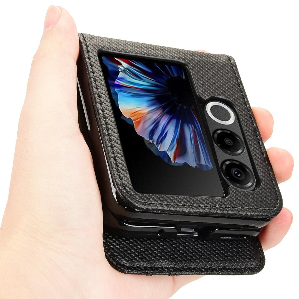 For ZTE nubia Flip2 5G Etui PU Lær+PC Kortholder Mobiltelefondeksel