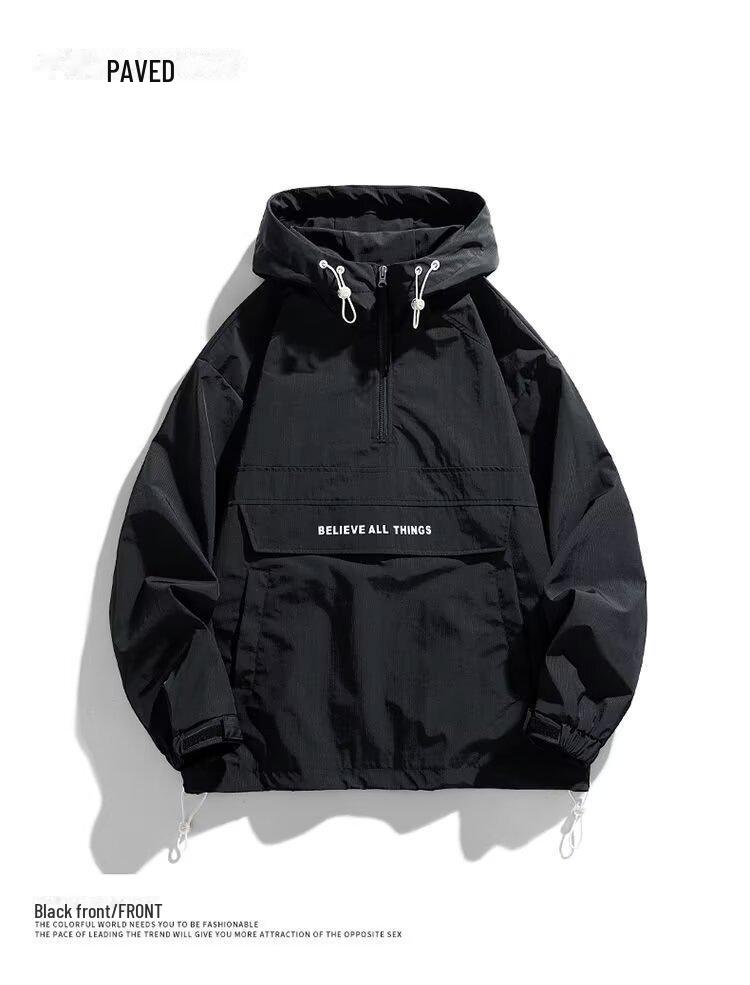 Spring Mountain-Serie: Dreiteilige Unisex-Jacke mit Kapuze und mehreren Taschen für Paare – trendige amerikanische Outdoor-Bergsteigerbekleidung