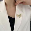 Grüne Strass-Metall-Insektenbrosche Kristall-Corsagen-Pin Mode Damenschmuck