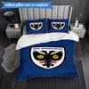 3PCS Afc Crest Printed Soft Bedding Set,Including 1pc Duvet Cover And 2pcs Pillowcases Perfect for Bedroom, Dormitory, Fan gift