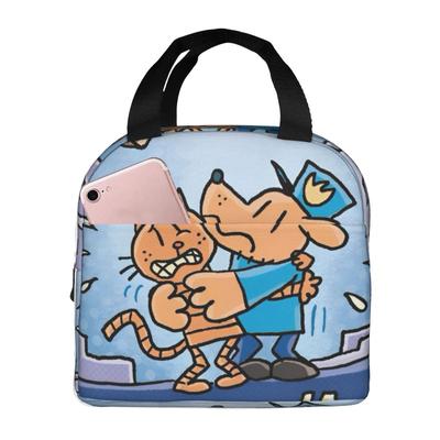 Dog Man Accessories Insulated Lunch Tote Bag For School Office Food Container Portable Thermal Cooler Lunch Boxes