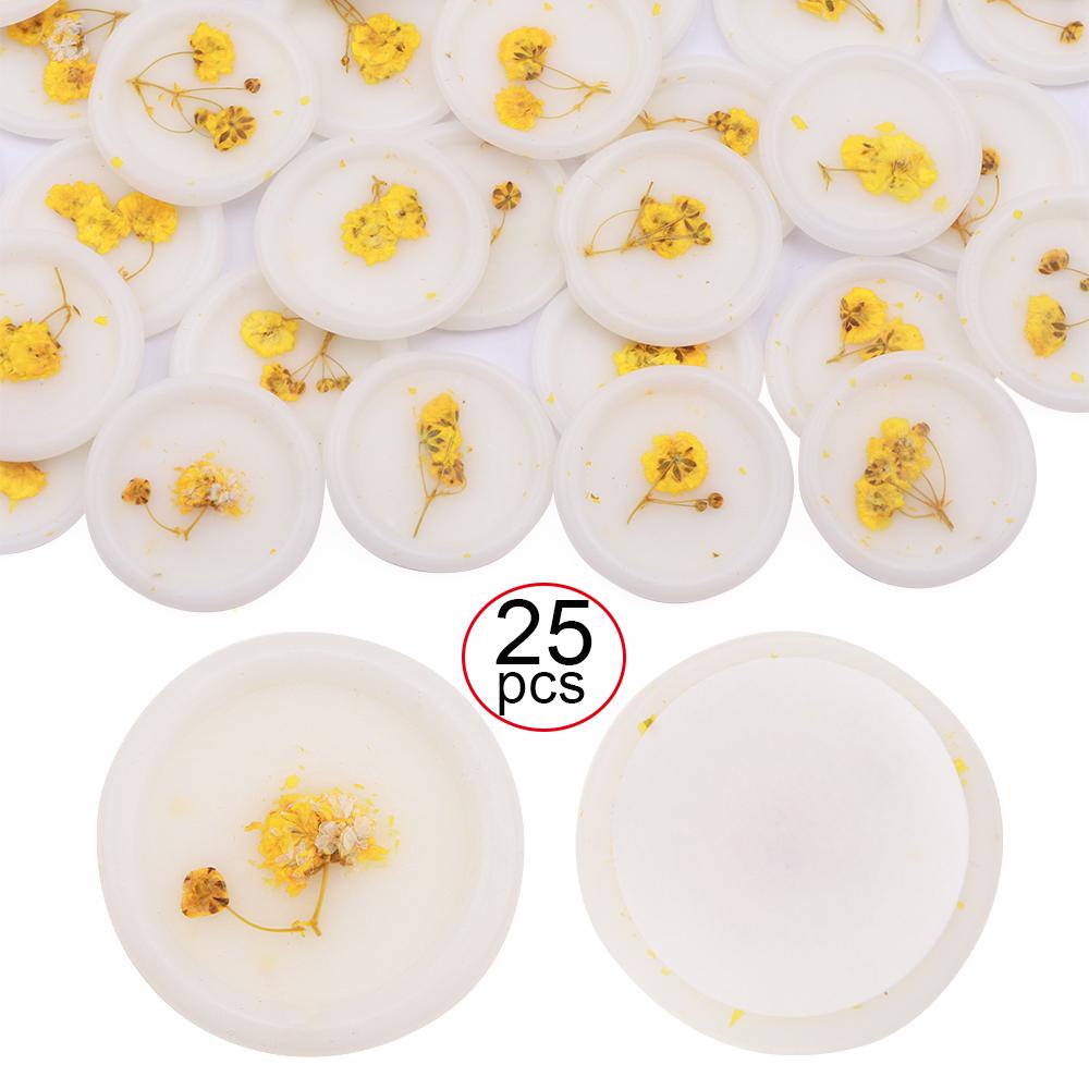 25 Pcs Self Adhesive Wax Seal Stamp Stickers for Wedding Envelopes Dry Floral Wax Seal Sticks Wedding Wax Seal Sticker Backing