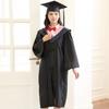 Unisex Matte Graduation Cap Gown Set with Fake Shirt Collar And Neck Tie Professional Formal Attire Bachelor's Uniform for High School College