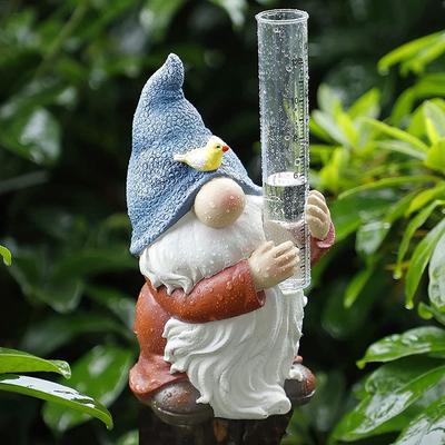 Test Tube Rain Gauge Dwarf Garden Design Decorative Resin HandicraftsGarden Ornaments Design Outdoor Ornaments
