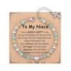 JYL TS Bracelet Adjustable  Lobster Clasp Heart Pendant Enhances Relationship Luck