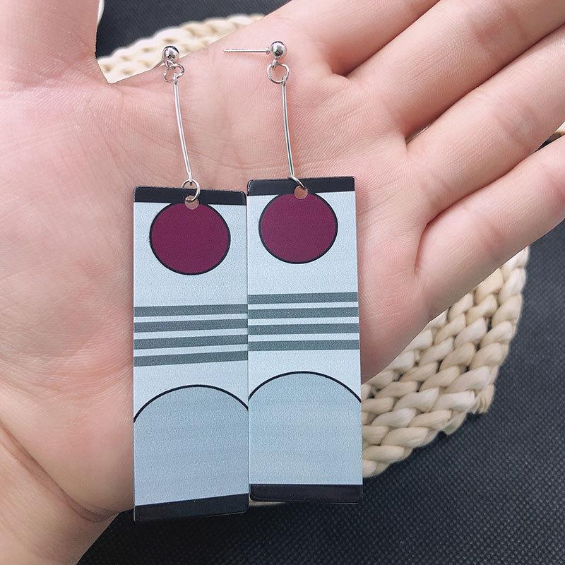 Demon Slayer: Kimetsu no Yaiba Tanjiro & Nezuko Acrylic Earrings - Trendy Anime Jewelry