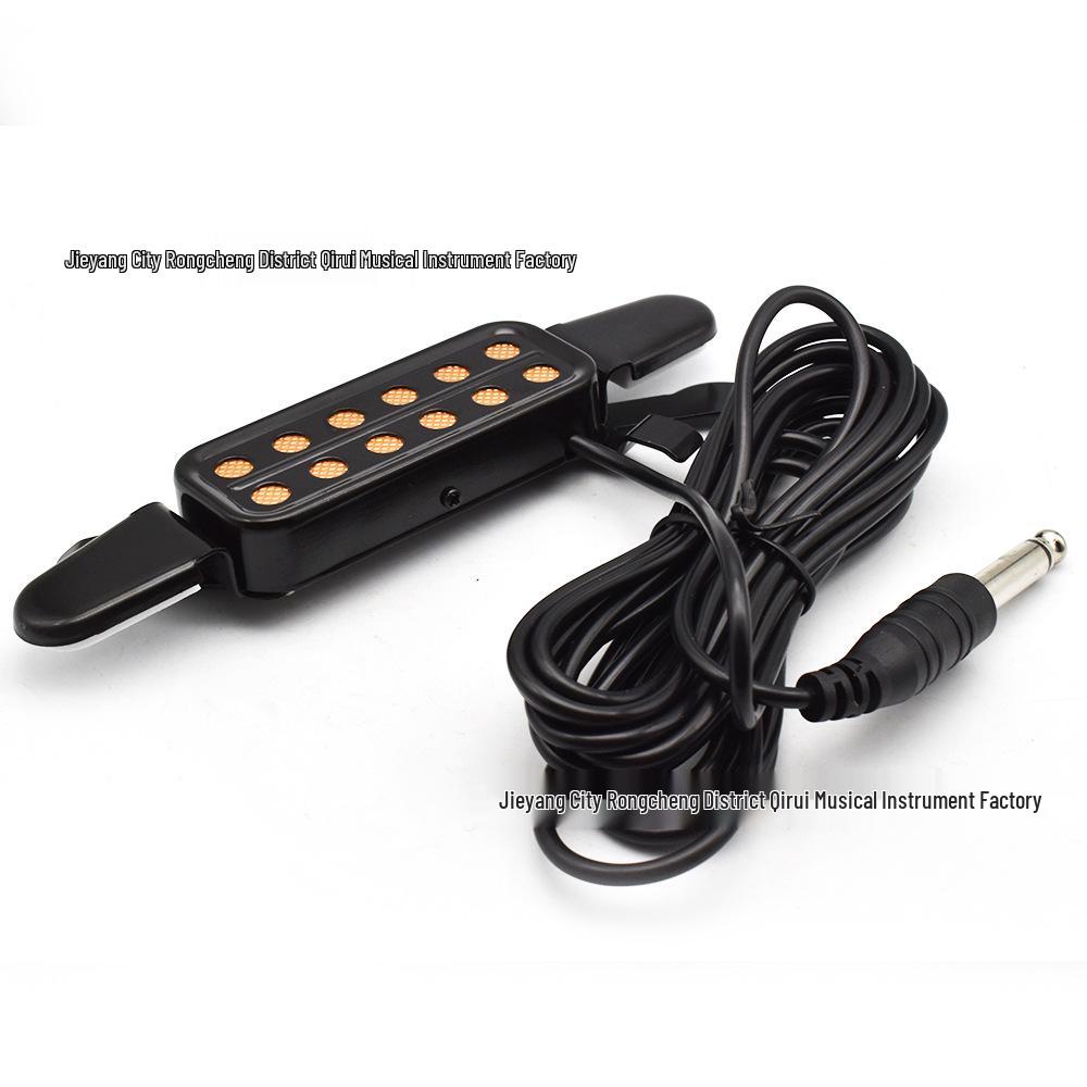 No-Drill Acoustic Guitar Soundhole Pickup with 3m Cable and Accessories