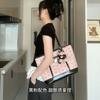Pink tote bag, new super fire commuter versatile large capacity light luxury niche high-end shoulder bag women