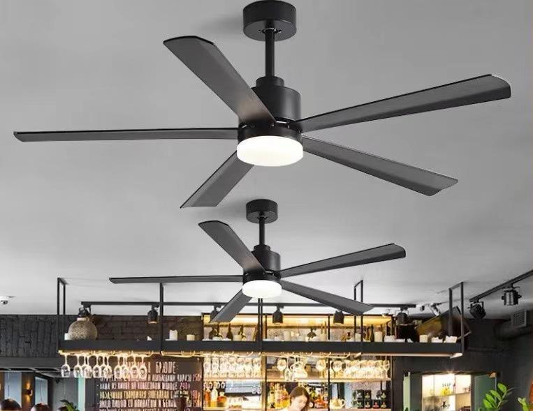 Nordic 54-Inch Ceiling Fan with Light and Chandelier for Living/Dining Room
