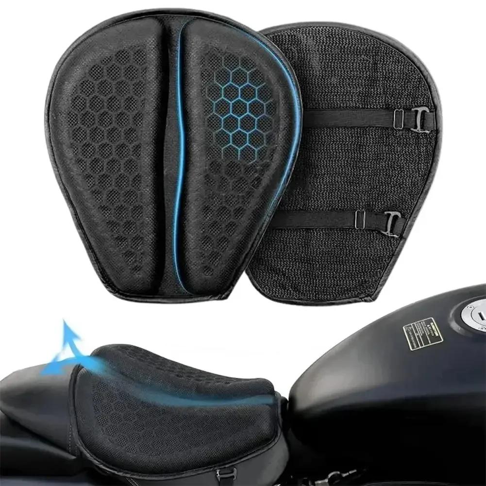Foldable Motorcycle Gel Seat Cushion 3D Honeycomb Structure Shock Breathable Motorcycle Gel Seat Pad Gel Cushion For Seat Z6W5