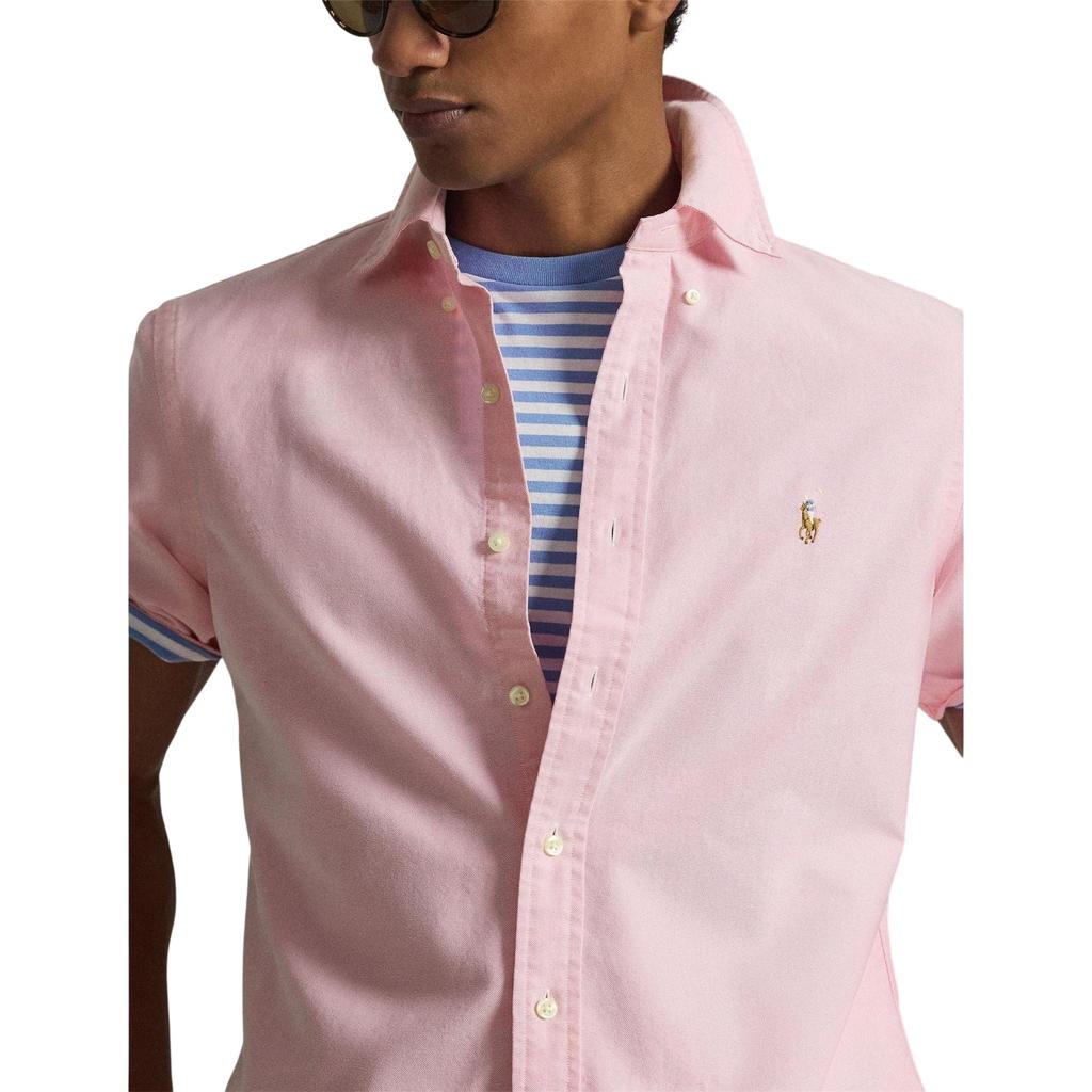 Ralph Lauren Mens Logo Oxford Short-Sleeved Shirt