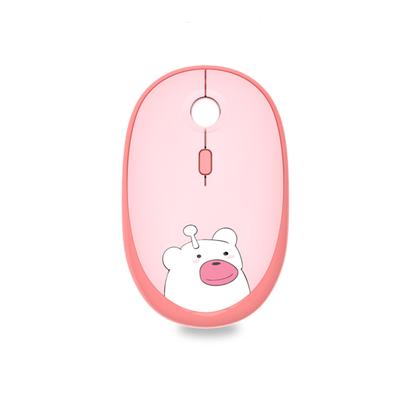 2.4G Bezdrátová tichá myš: Roztomilý design pro obě ruce