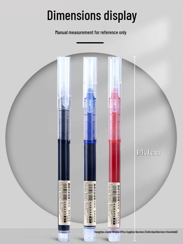 Xuedele Sneldrogende Balpen: Gelinkt, Zwarte/Rode Opties, Volledige Naaldpunt, Op Waterbasis.
