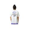 Li-Ning Badfive Sports Basketball Series Printed Round Neck Short Sleeve T-Shirt Men Tops Off-White AHSRB47-1