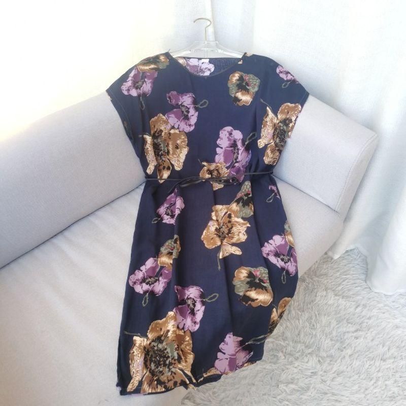 Multi-Color Silk Cotton Dress Home Wear Shoelace round Collar Skirt Special Treatment Rayon Nightdress for Women