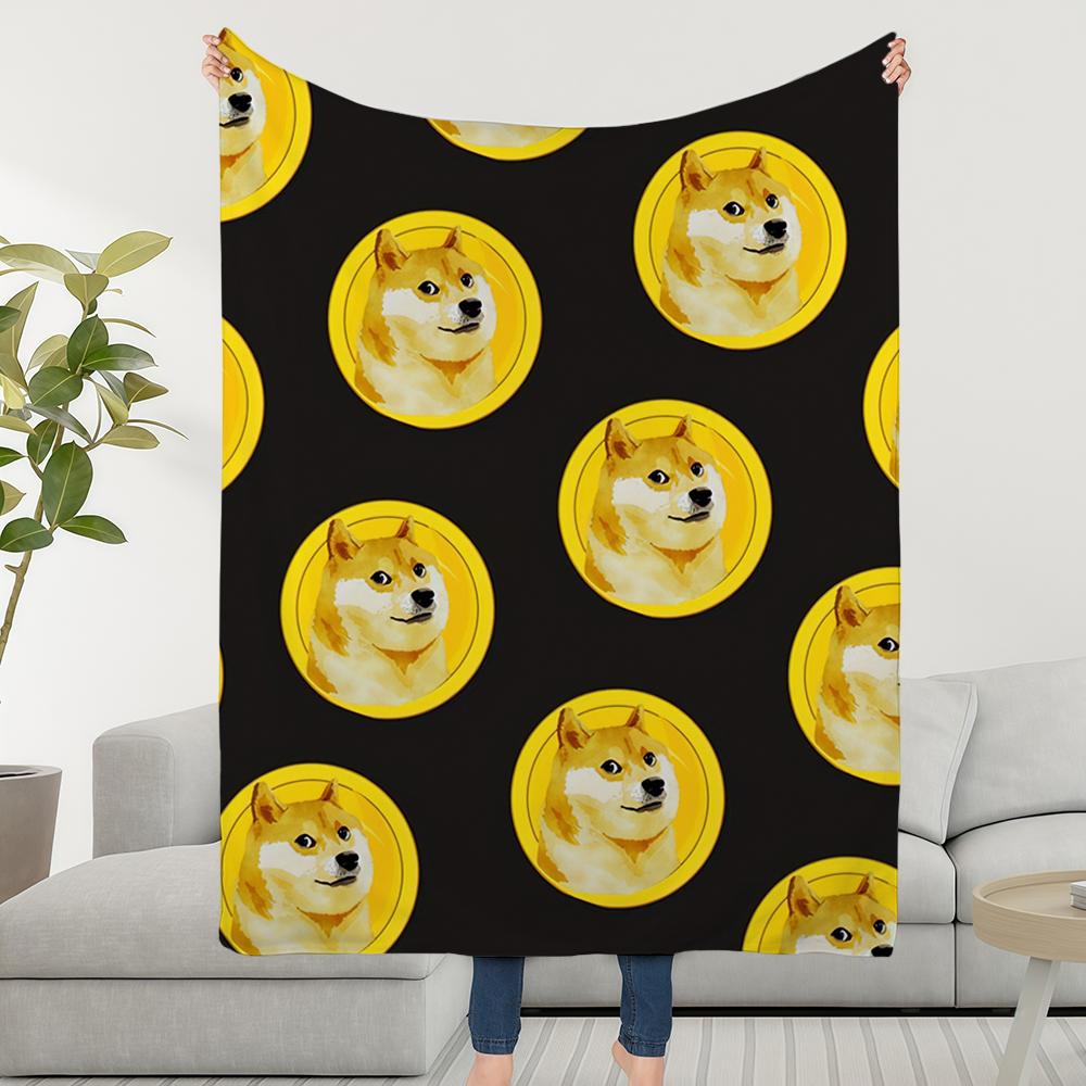 

Blanket Throw Super Cosy Plush Living Room Sofa Cheems Doge Couch Funny Childish Birthday Gifts Multiple sizes 75x100cm