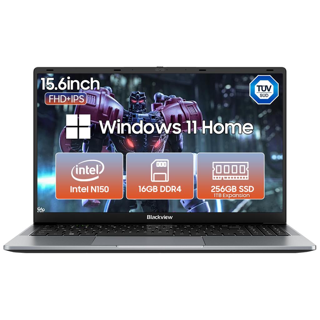 Blackview AceBook 6. generace Intel N150 Laptop 15,6palcový 16GB+256/512GB Notebook