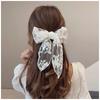 Korean version of three-layer lace streamer bow hairpin