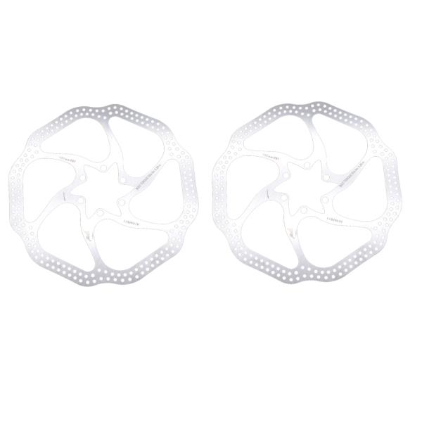 1 Set of Disc Rotor Rustproof Stainless Steel Durable Bike Rotors for
