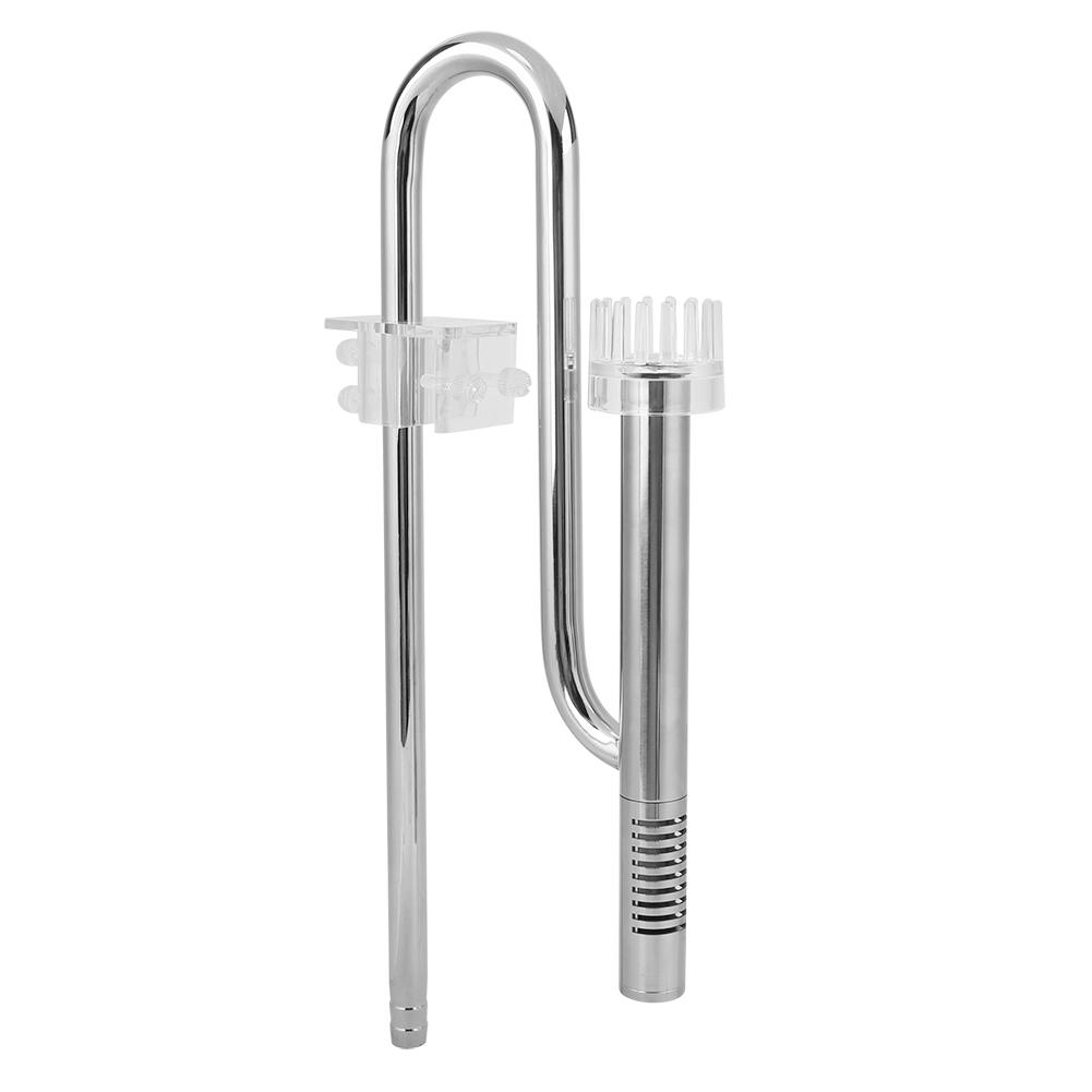 Stainless Steel Aquarium Plant Inflow Outflow Surface Oil Film Skimmer Filter Pipe(12/16 Mm)