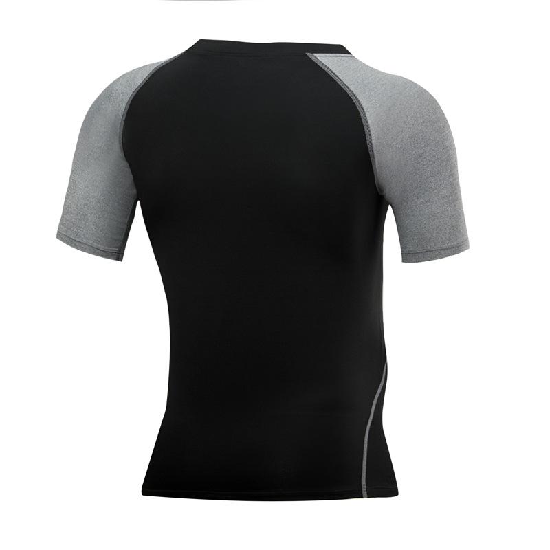 Men's Quick-Dry Compression Short-Sleeve T-Shirt for Sports and Training