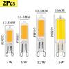 2PCS G9 Super Bright LED Light Bulb 7W 9W 12W 15W AC 220V/110V Glass Lamp Constant Power Light LED Lighting COB Bulbs Wholesale