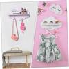 Wall Hanging Rack with Creative Coat Hooks for Porch Storage Home Decor Shelf for Organizing Sundries Living Bedroom Entryway