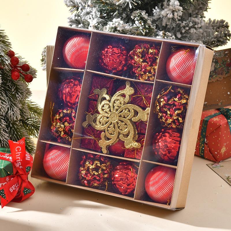 

1box Christmas Balls Christmas Tree Ornaments Ball Xmas Hanging Tree Pendants Home Party Decor 2026 New Year Gift Noel Navidad As shown