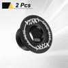 uxcell 2pcs M18 Aluminum Alloy Crank Cover Screw Bicycle Crank