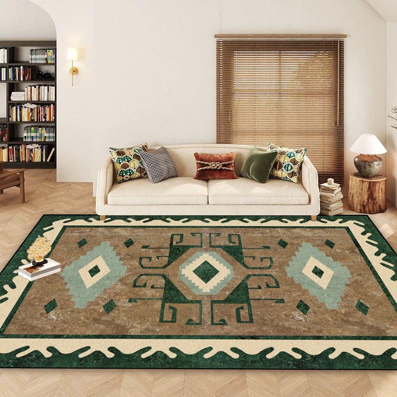 Morocco Retro Carpet Living Room Bohemian Decoration Bedroom Sofa Non-slip Large Area Rug Lounge Washable Coffee Tables Foot Mat