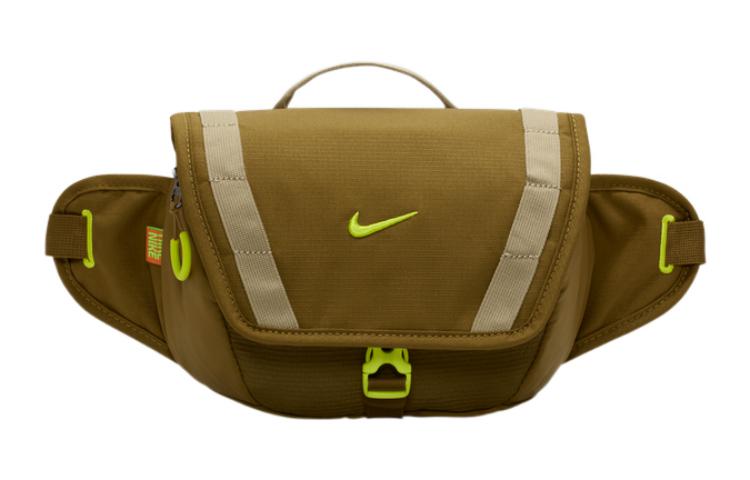 Nike Fabric One Shoulder Crossbody Fanny Pack Regular Unisex Olive Green DJ9681-368