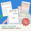 Tiny Expressions Teacher Notepad - Teacher To Do List Note Pad - Stationary Classroom Must Haves for Elementary and Middle School - Teacher