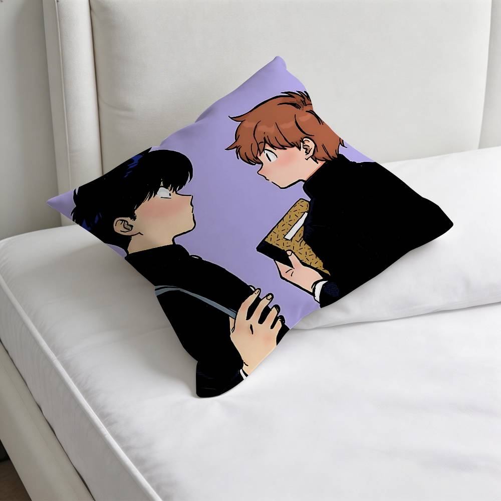 Go For It Nakamura Aiki Hirose Decorative Square Pillow Cover Modern Cushion Case for Living Room Bedroom