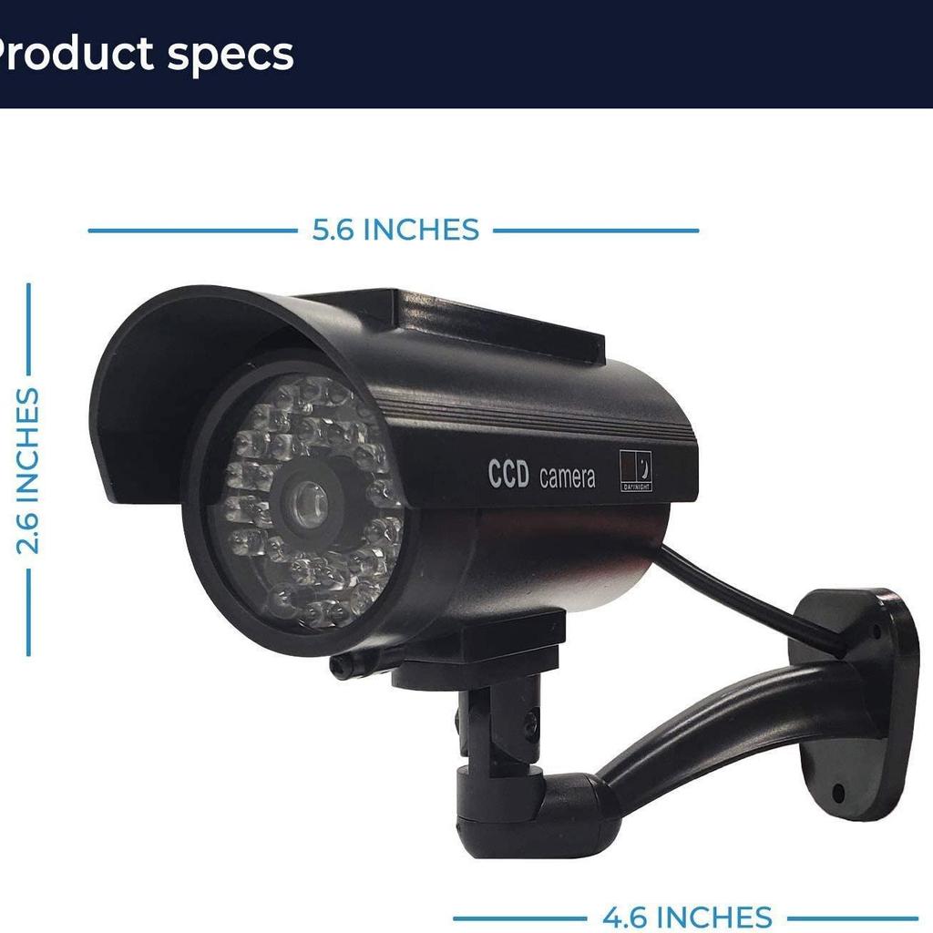 Solar-Powered Dummy Surveillance Camera Model