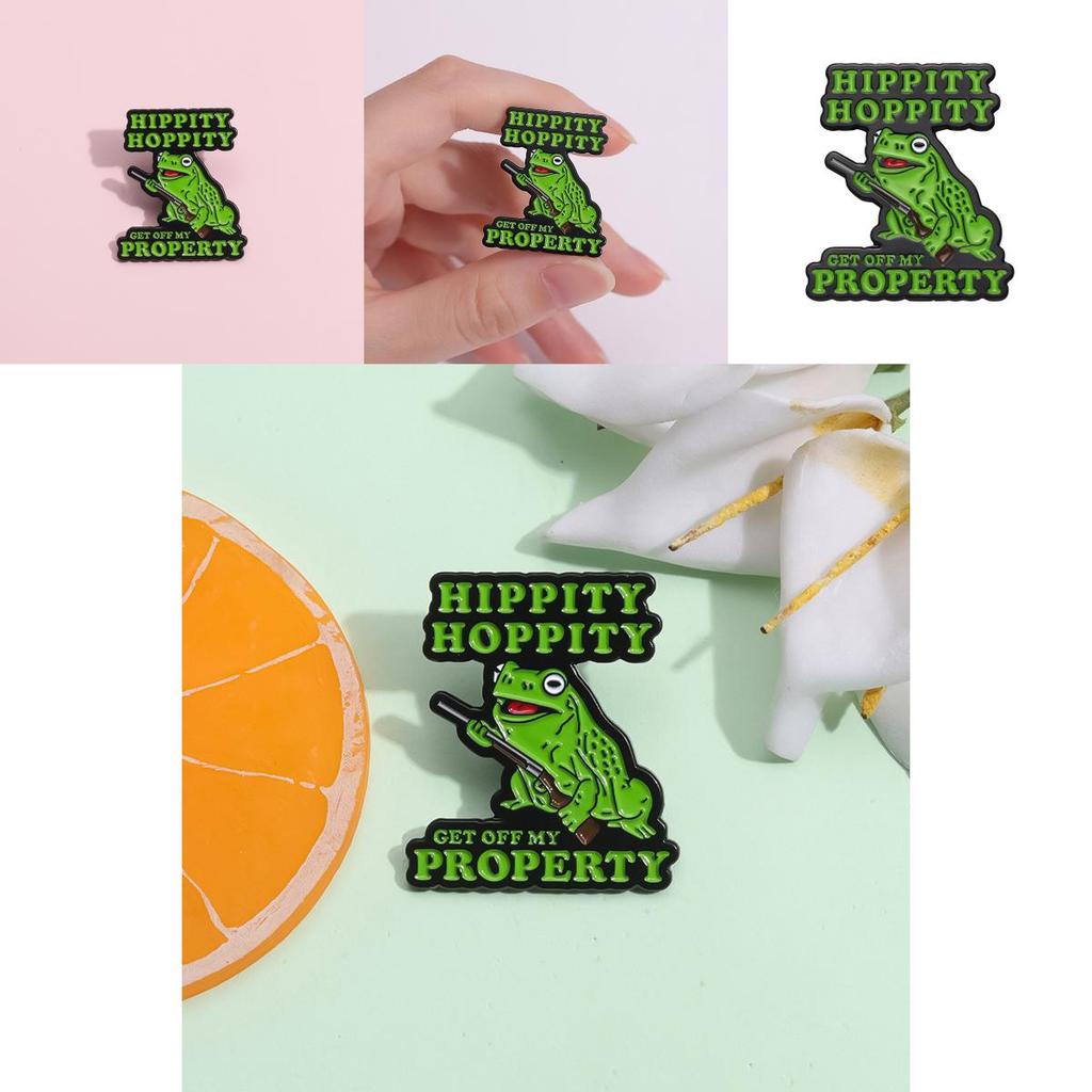 Green Alloy Adorable Brooch Featuring A Cartoon Frog Design Ideal For Fashion Accessories